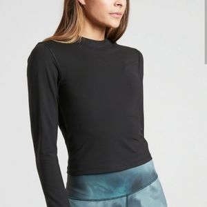 Athleta Shanti Mock Neck Top